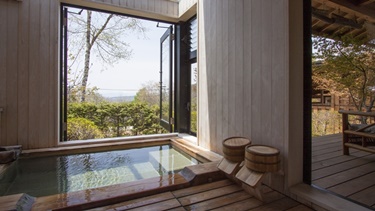 つつじとかえでの展望露天風呂付きの別館のご案内